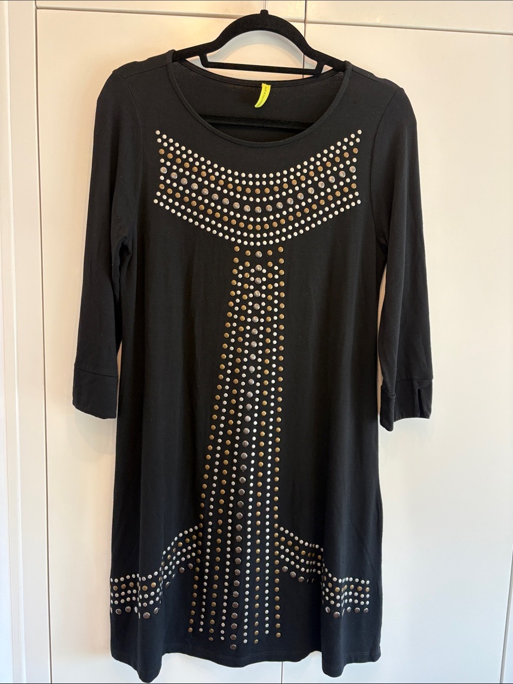 Black Studded Women’s Dress Made in California size Small